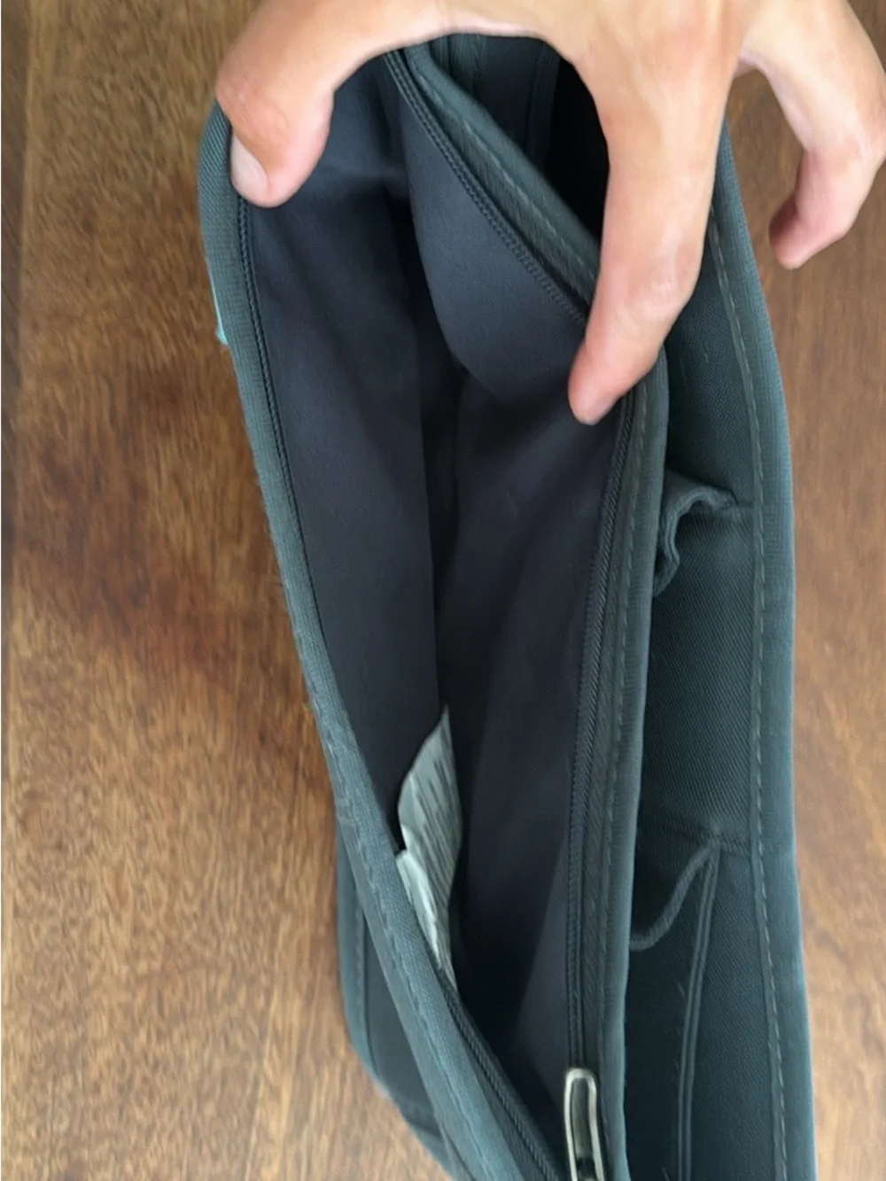 BumGenius Black Kids Neoprene Sleeve with Teal Logo Tag